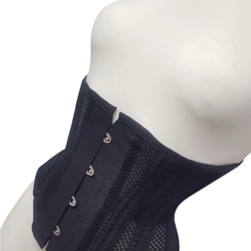 Black Mesh Underbust Corset